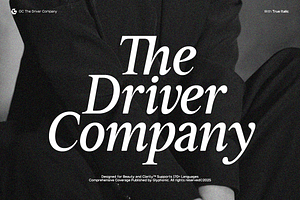 GC Driver Company - Serif Italic, a Serif Font by Glyphonic
