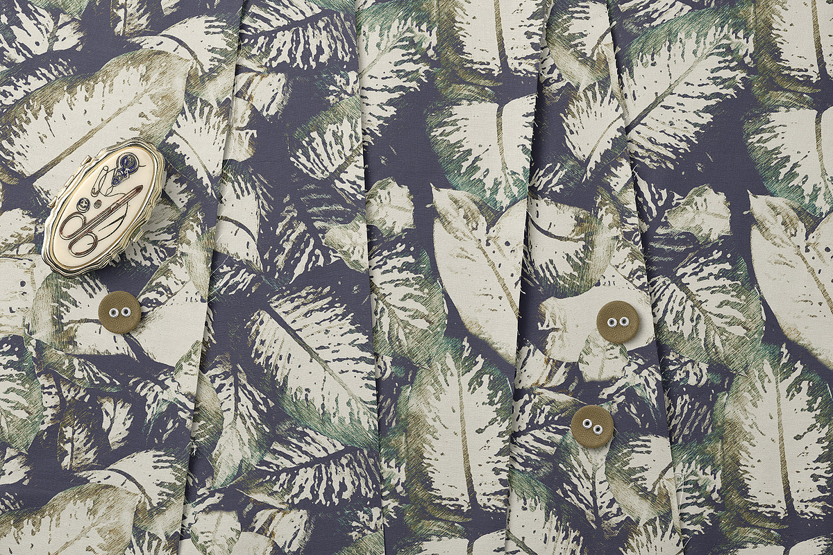 Hand Drawn Tropical Leaf Pattern, a Pattern Graphic by StudioGlouna
