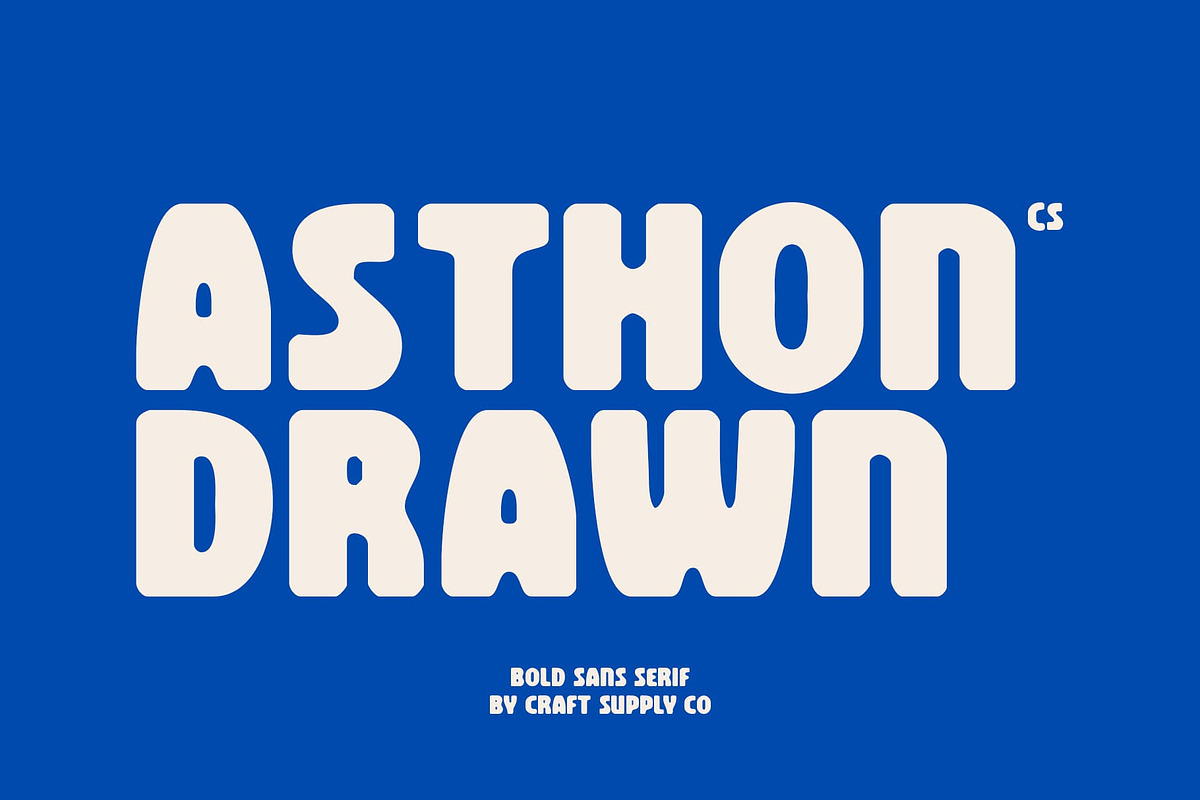 CS Asthon Drawn, a Sans Serif Font by Craft Supply Co. (Photo 1 of 8)