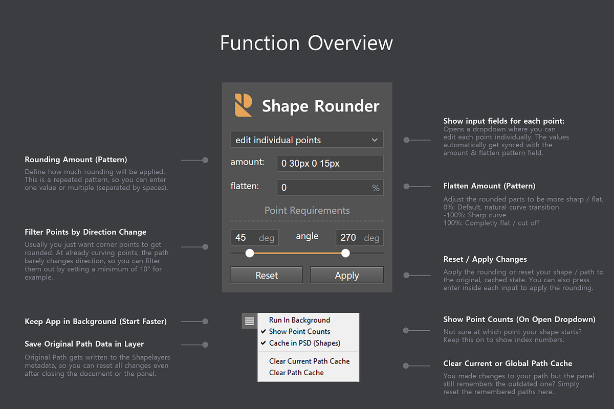 Shape Rounder - Path Editing Kit, a Plug-in Add-On by h3design (Photo 10 of 10)
