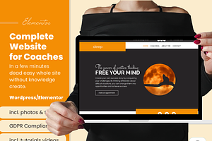 Wordpress Theme Black Orange Minimal