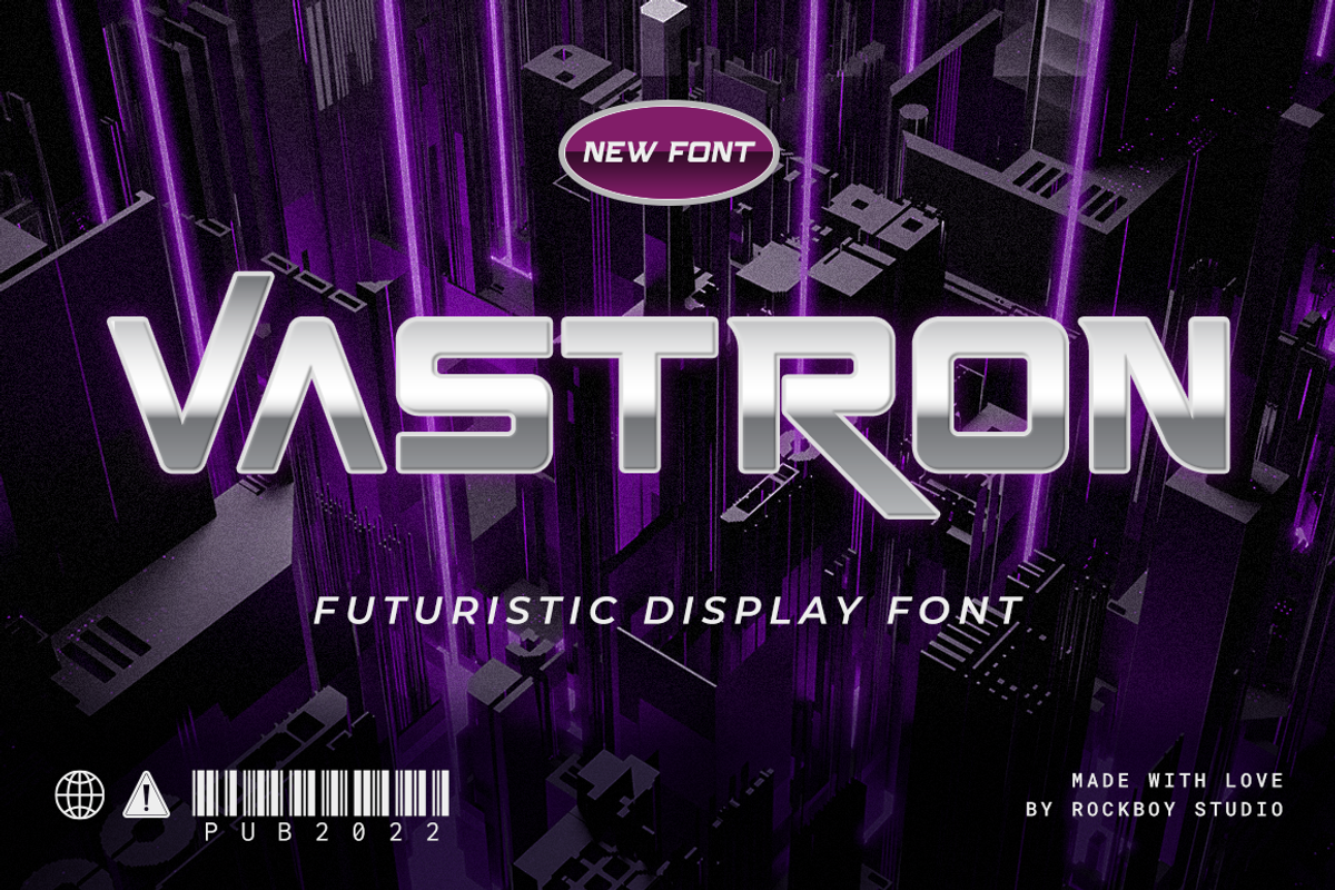 Vastron - Logo Font, a Sans Serif Font by RockboyStd (Photo 1 of 12)