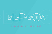 The Lollapalooza Font Trio, a Font by Salt & Pepper Designs (Thumbnail 1 of 7)