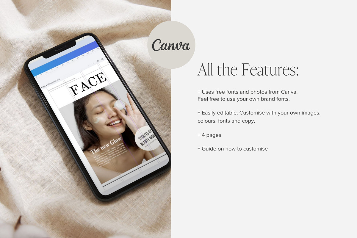Colour Newspaper Template Canva Edit preview 8