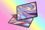 Holographic Liquid Shiny Background, a Texture Graphic by Forhadx5 (Thumbnail 2 of 5)