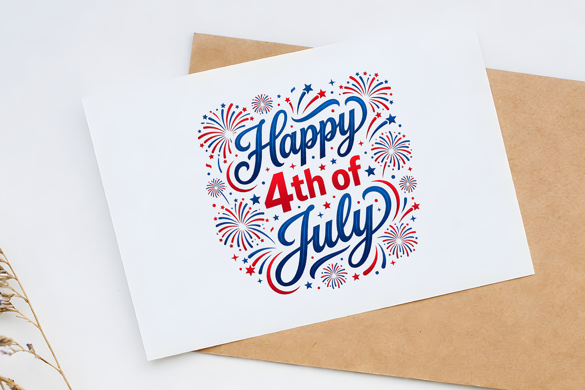 Happy 4th of July Sublimation PNG, a Seasonal Illustration by Canvas Craft (Photo 6 of 6)