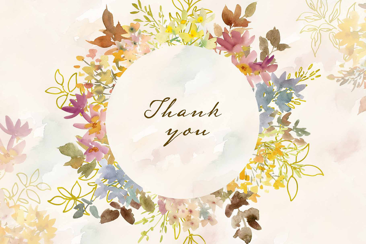 Watercolor Autumn botanical graphics, an Object Graphic by Sawango Designs (Photo 14 of 14)