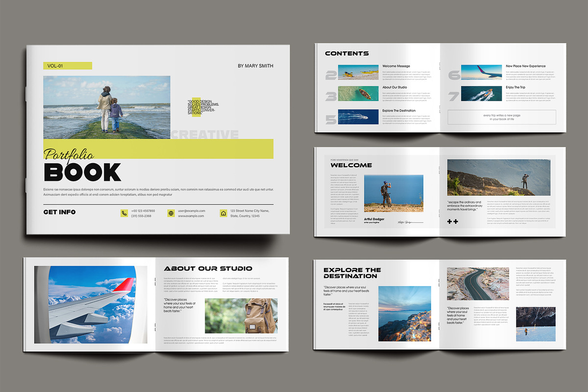 Minimalist Portfolio Magazine Layout