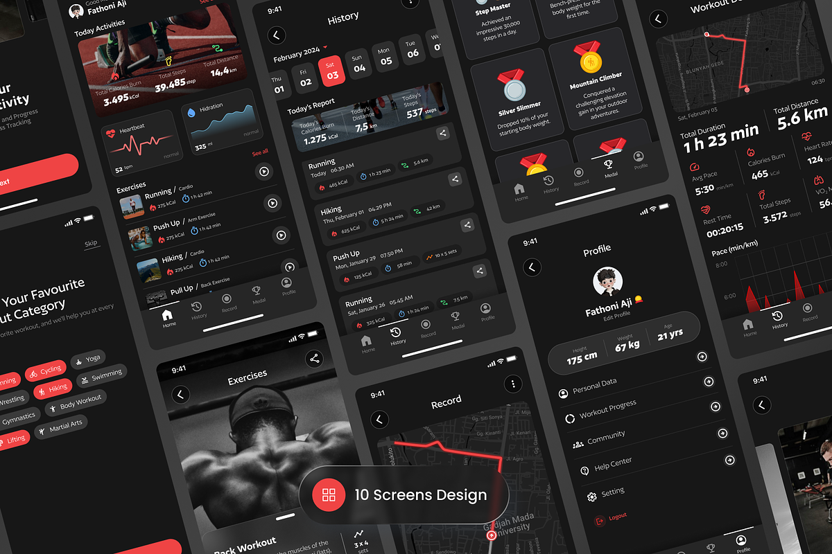 Play-On - Fitness Tracker Mobile App, an App Template by SLAB! Design (Photo 5 of 5)