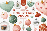 Christmas Clipart Tree Ornament PNG, an Illustration by Rabbit Heart (Thumbnail 1 of 9)