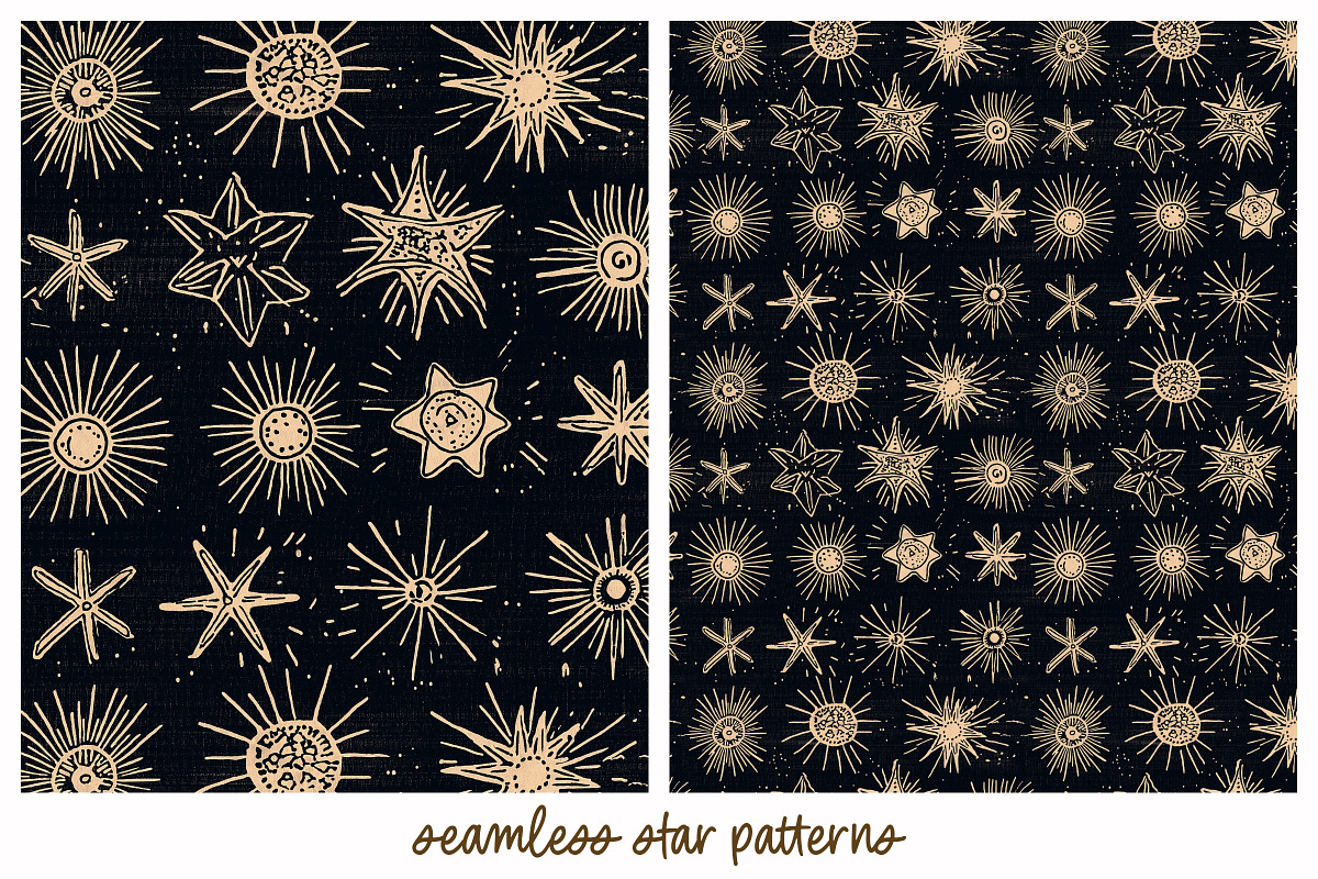 8 Seamless Star Patterns, a Pattern Graphic by DesignRocket (Photo 4 of 9)