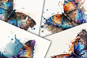 Butterfly Watercolor Callection, an Illustration by Gemstone (Thumbnail 2 of 4)
