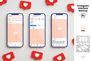 Instagram Interface Mockup