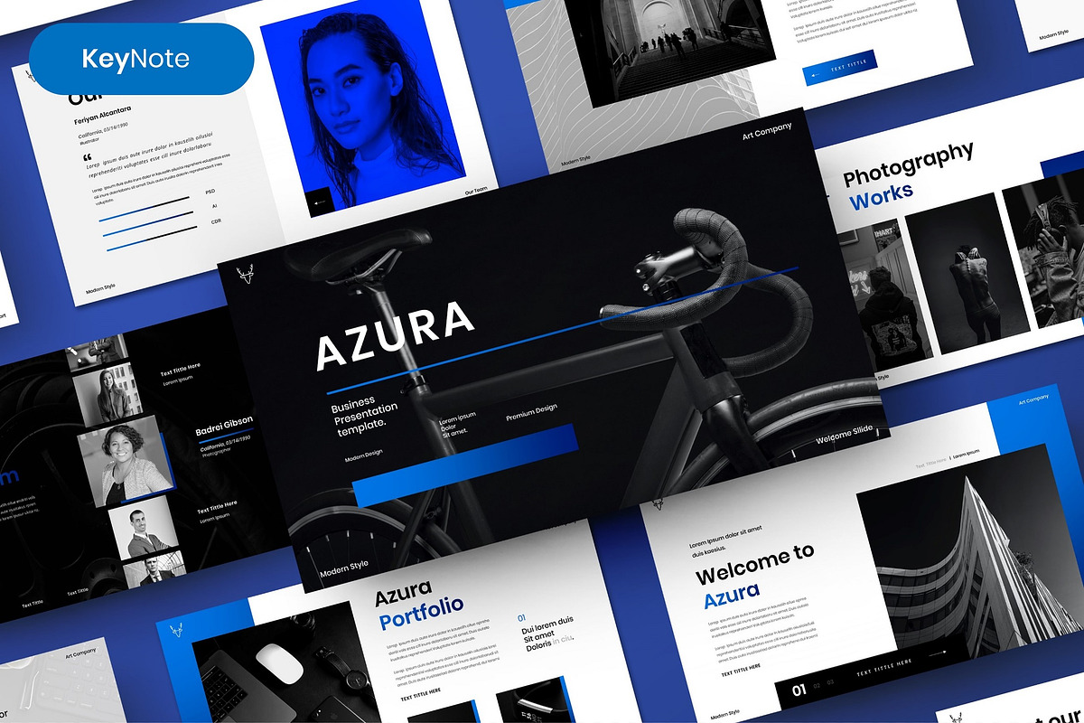 Azura – Business Keynote, a Presentation Template by Dens Creative Studio (Photo 1 of 6)