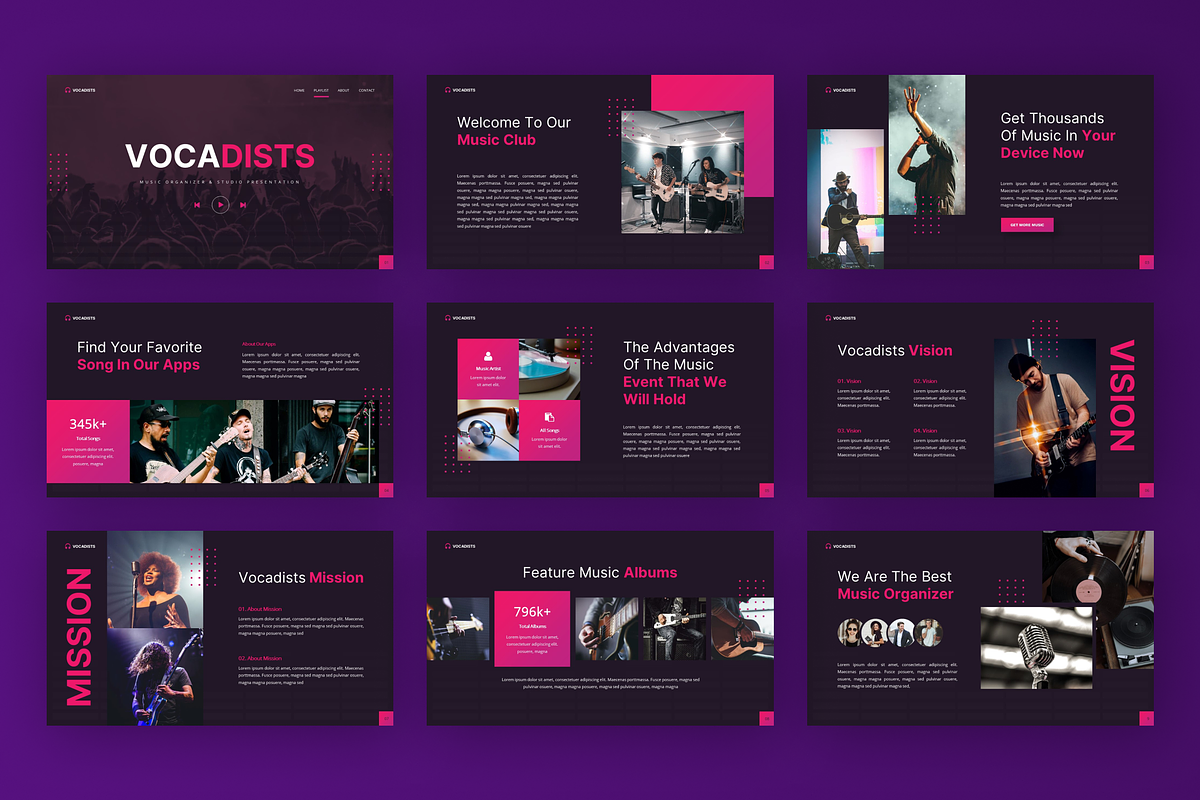 Vocadists - Music Studio Keynote, a Presentation Template by SquidPixey (Photo 4 of 5)