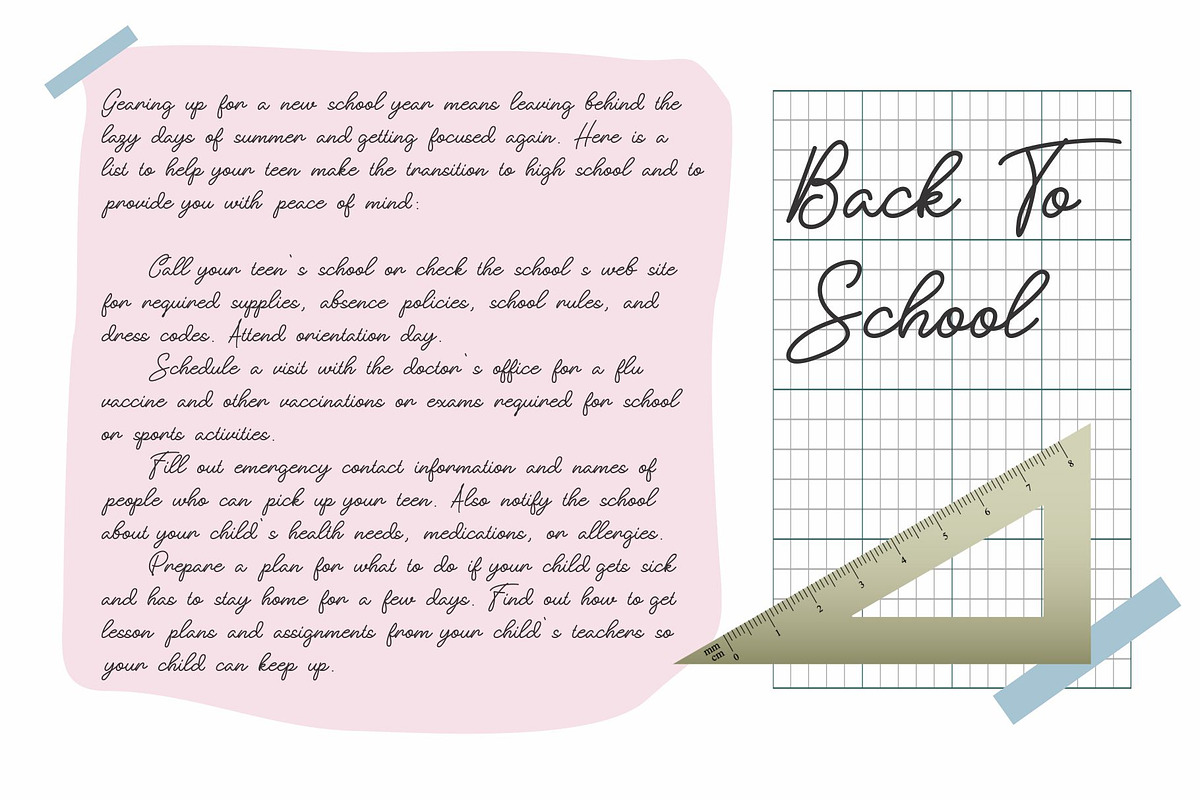 Take Notes Typeface preview 4