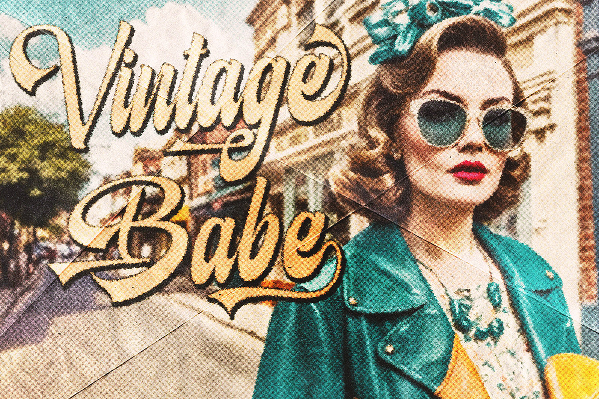Retrobeat – Bold Retro Script Font, a Script Font by Letterara (Photo 3 of 14)
