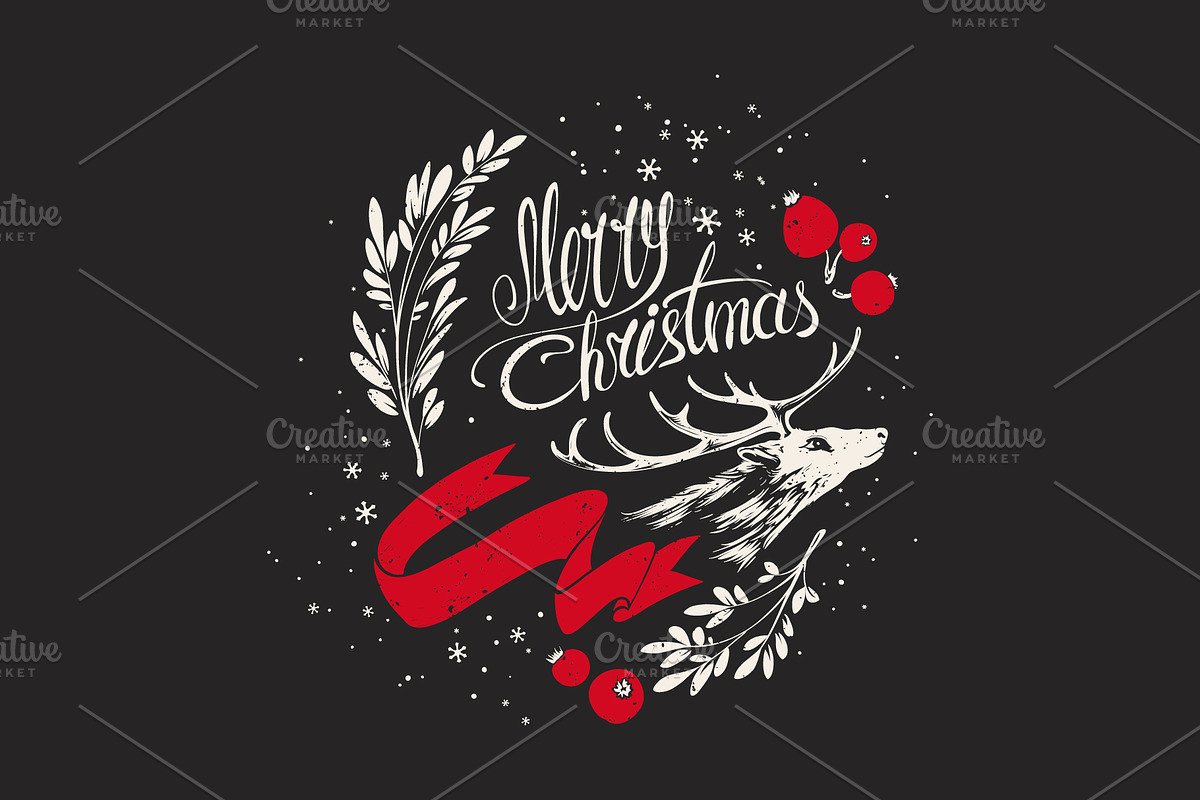 Christmas Hand-drawn Design Elements, a Decorative Illustration by Adiemus (Photo 7 of 8)