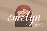 Emelya - Elegant Calligraphy Font, a Script Font by Idea Studio (Thumbnail 1 of 11)