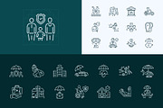Insurance Icon Set, an Outline Icon by Prosymbols (Thumbnail 5 of 8)