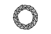Leaf Laurel Wreath Frame Bundle, an Illustration by Gaye Art (Thumbnail 19 of 51)