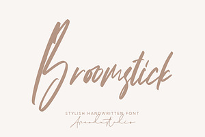 Broomstick - Stylish Handwritten