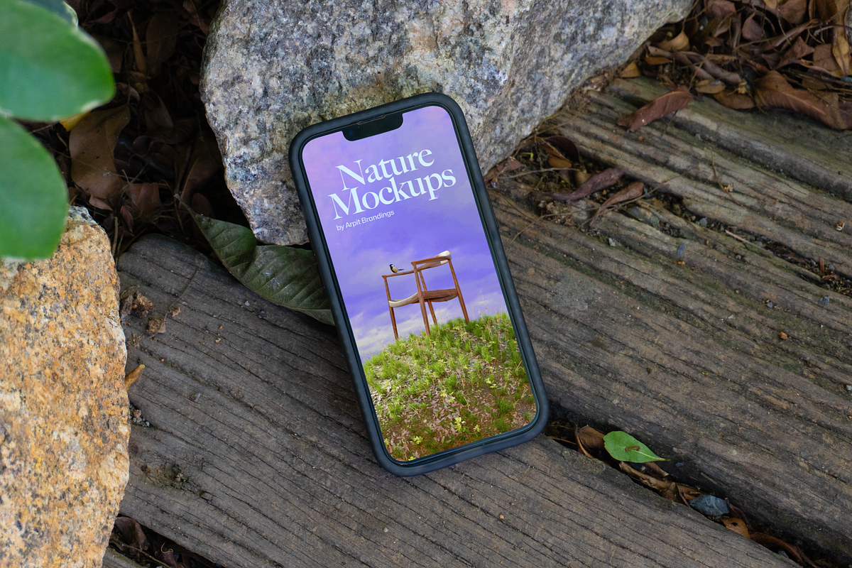 iPhone Nature Mockups, an iPhone Mockup by Arpit Brandings (Photo 3 of 7)
