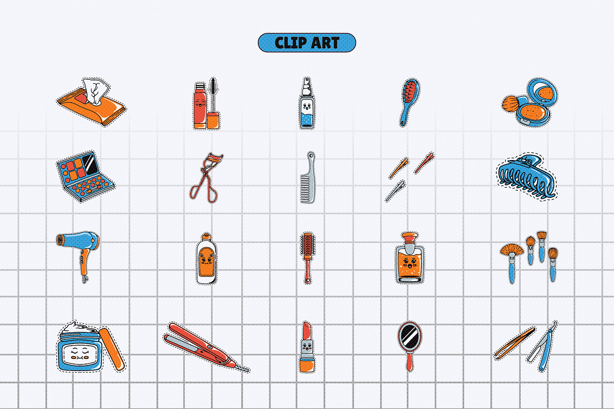 Makeup Set Illustration, an Object Illustration by Decoconio Design (Photo 2 of 6)