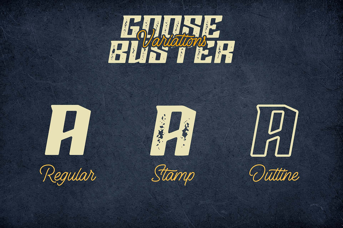Goose Buster, a Sans Serif Font by Doehantz Studio (Photo 2 of 9)