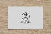 Minimalist coconut beach logo, a Branding & Logo Template by Medianeka (Thumbnail 3 of 3)