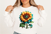 Whimsical Spring Sunflower Clipart, an Illustration by Craft Nest (Thumbnail 11 of 11)