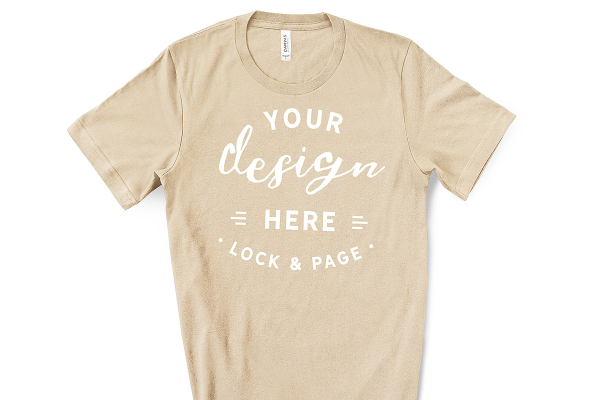 Male Bella Canvas 3001 Mockup Bundle, a Shirt Mockup by lock and page (Photo 12 of 60)