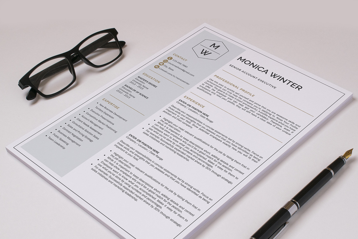 Resume Template | CV Template, a Resume Template by Klamp Studio (Photo 8 of 9)