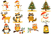 Whimsical Christmas Clipart, an Illustration by Designworld (Thumbnail 2 of 5)