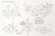 Editorial Tablescape Line Art, an Object Graphic by Mio Buono (Thumbnail 6 of 17)