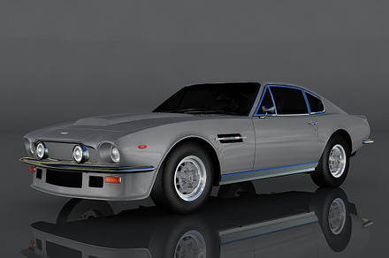 Aston Martin Vantage 1977, a Cars & Vehicle 3D Model by valtriiu