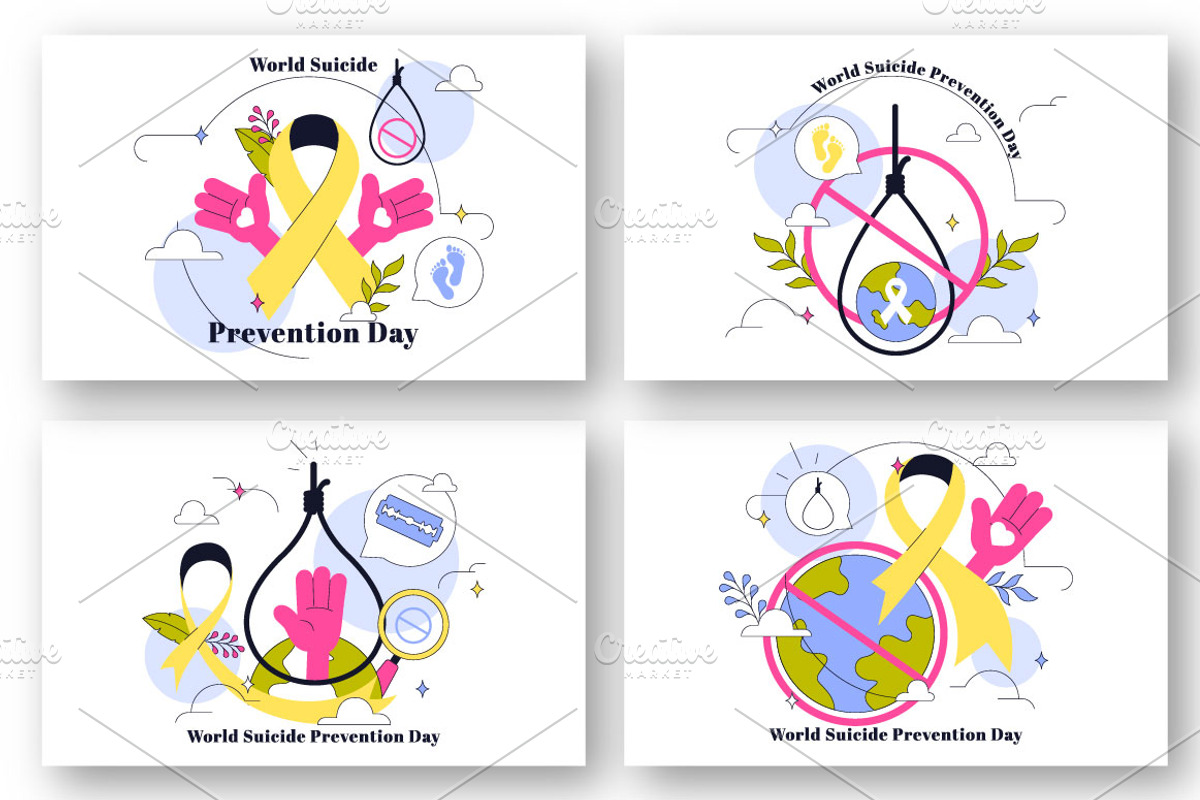 10 World Suicide Prevention Day, a Person Illustration by denayunebgt (Photo 2 of 4)