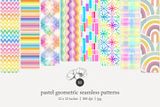 80 pastel geometric seamless pattern, a Pattern Graphic by Poppy Lane Studio (Thumbnail 1 of 11)