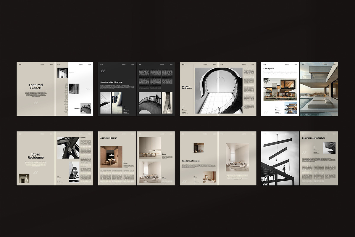 Architecture Portfolio Brochure, a Brochure Template by TemplateFolio-Shop (Photo 27 of 29)