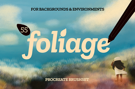55 Foliage Procreate Brushset