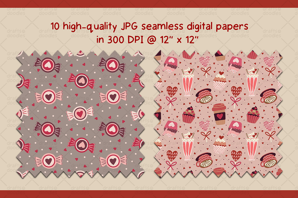 Valentine's Day Date Graphic Set, a Pattern Graphic by Drafts n Doodles (Photo 5 of 10)