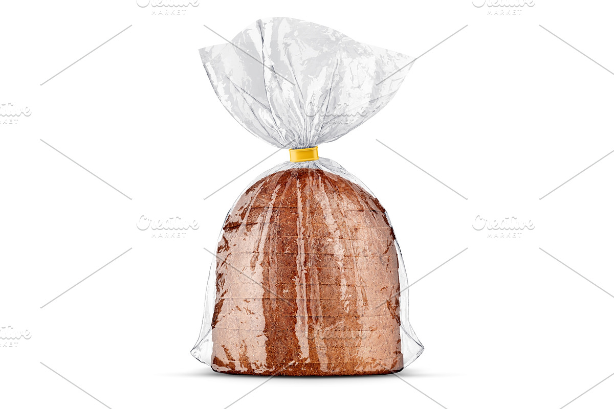 Bread bag packaging with bread, a Food Illustration by LoopAll