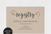 Registry Cards Editable SHR460, an Invitation Template by Shafura_Wedding (Thumbnail 2 of 5)