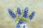 Bluebonnets in Texas Watercolor, an Object Graphic by NeatGrafix (Thumbnail 7 of 10)