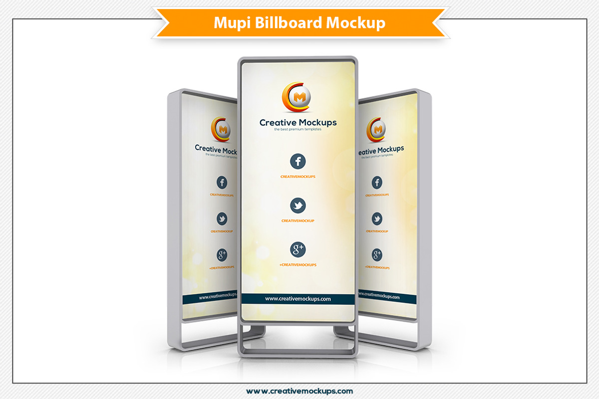 Mupi Billboard Mockup, an Advertising Mockup by Plus Media (Photo 1 of 6)