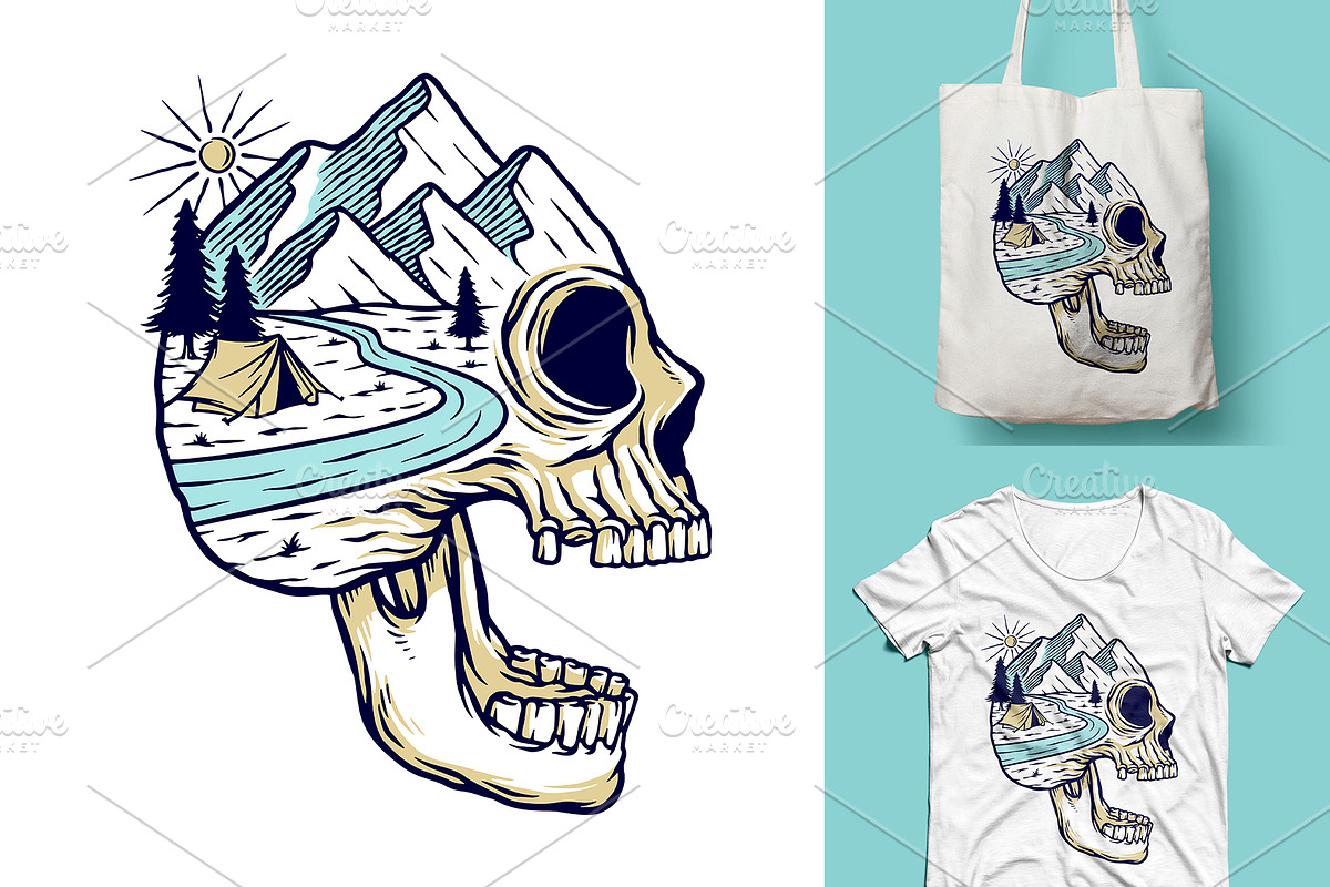 25 in 1 Bundle - Skull Illustrations, a Person Illustration by gunaonedesign (Photo 8 of 21)