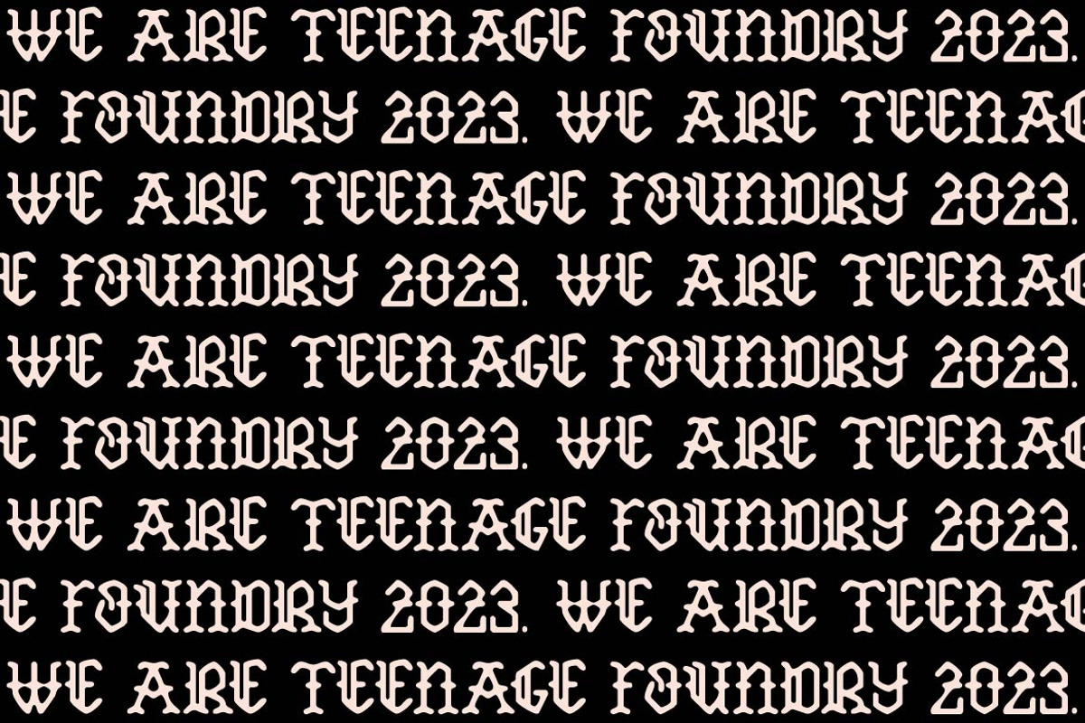 TF Caredog, a Blackletter Font by TeenageFoundry (Photo 8 of 10)