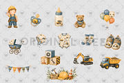 Construction Baby Clipart, a Decorative Illustration by BigCakeBee (Thumbnail 3 of 4)