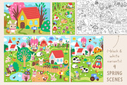 Easter village clipart and designs, a Seasonal Illustration by Lexi Claus (Thumbnail 4 of 8)