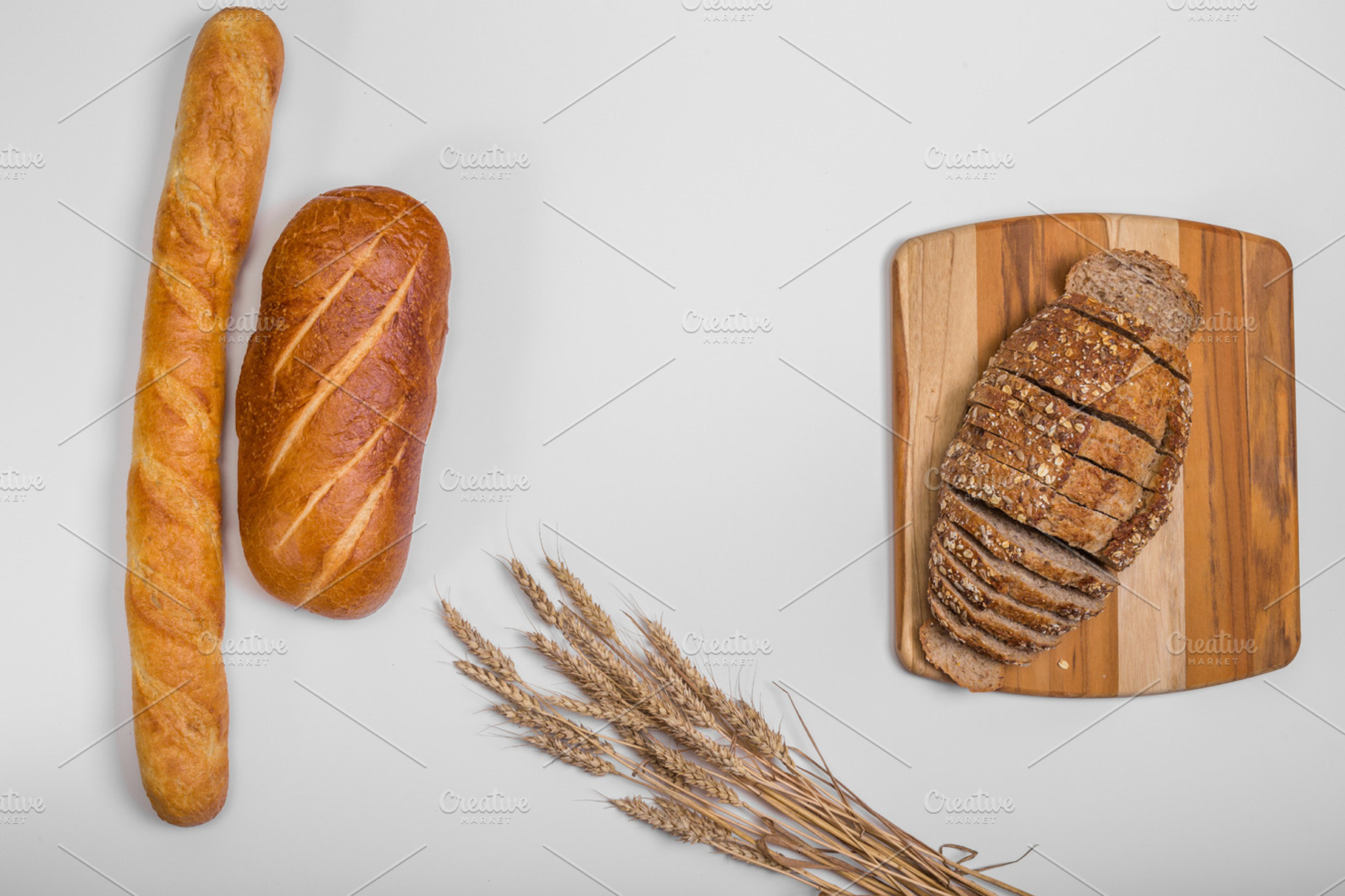 Bread header background stock photo containing baked and bread, a Food & Drink Photo by Athlos ArtLab